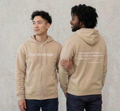 The Original "Dear Person Behind Me" Zip Up