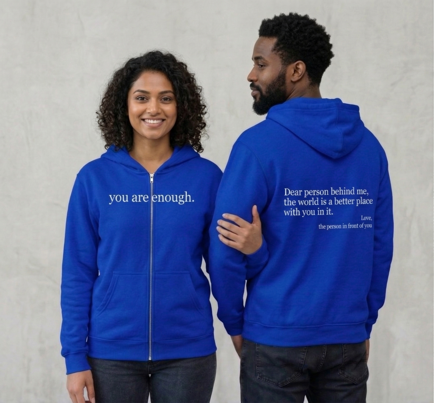 The Original "Dear Person Behind Me" Zip Up