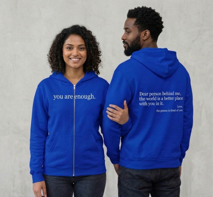 The Original "Dear Person Behind Me" Zip Up