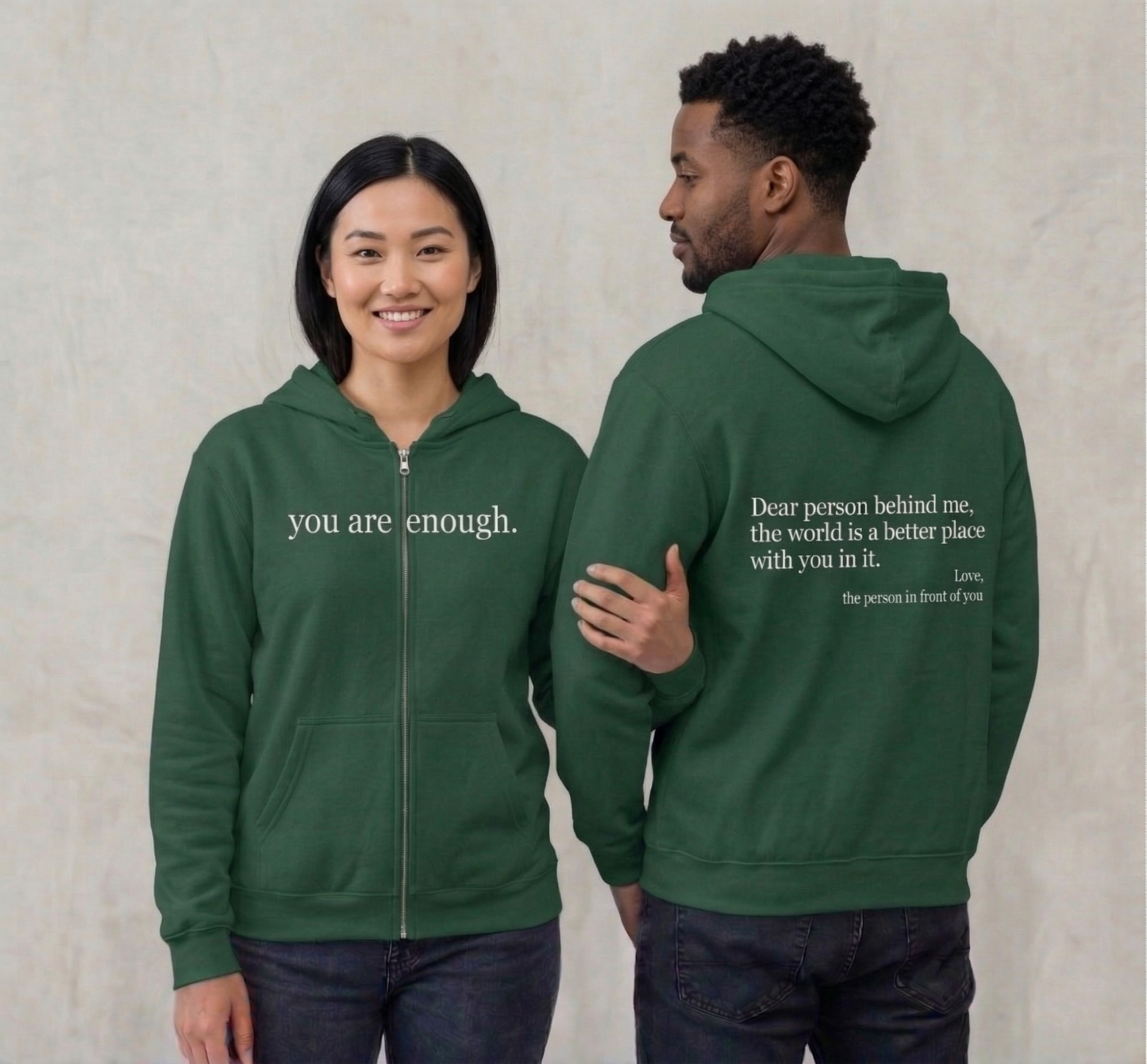 The Original "Dear Person Behind Me" Zip Up