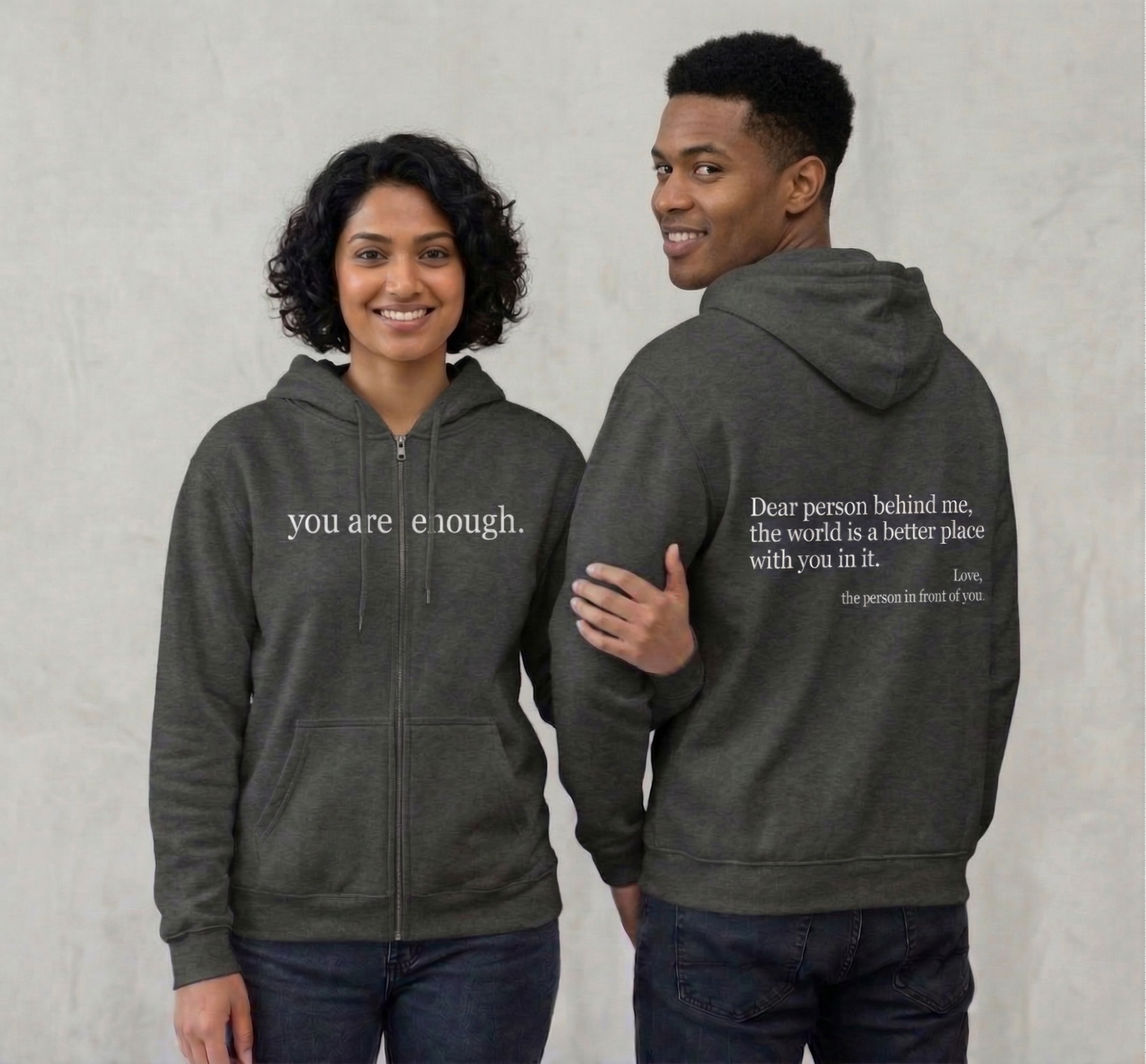 The Original "Dear Person Behind Me" Zip Up