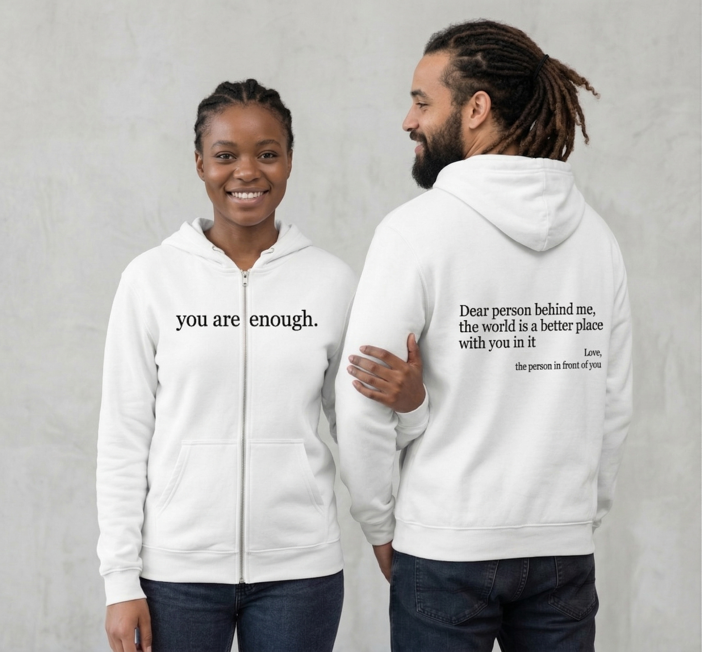 The Original "Dear Person Behind Me" Zip Up